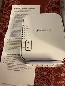 Zhone 6519-W1-NA DSL Modem Brand NEW in Box! ADSL2+ 4 Port - Picture 1 of 6