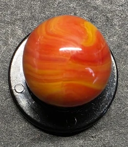 Vintage Marble King Blended Red Bee Marble. .55" Mint. WOW! - Picture 1 of 10