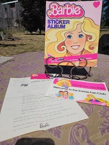 Vintage 1983 Topps Panini Mattel Barbie Sticker Album Card Membership Letter Etc - Bild 1 von 5