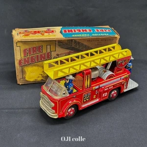 Beautiful Vintage Japanese Tin Toy Fire Engine Rabbit Shop NO105 Box - Picture 1 of 12