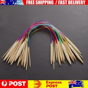 18 Pairs Weaving Tools Kits Length 40cm Bamboo for Weave Yarn Projects for Knit - Picture 1 of 5