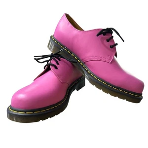 Oxford stringate Doc Dr. Martens da uomo in pelle liscia rosa Air Wair, taglia 10 M - Foto 1 di 7