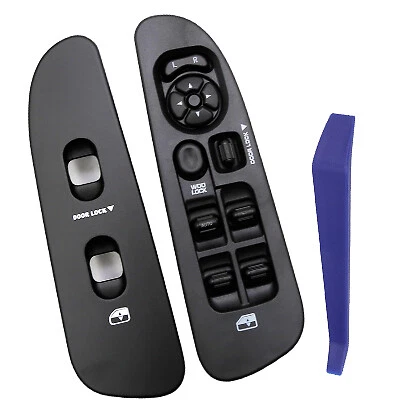 Window Switch Control+Black Bezel 3PC Set for 2002-2009 Dodge Ram 1500 2500 3500 Foto 1 de 4