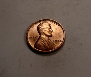 Centavo Lincoln Wheat 1933 * Opción BU++ rojo/BN * XW840 - Imagen 1 de 2