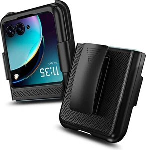 For Motorola Razr Plus 2024 Case with Shockproof Protective Cover and Belt Clip - Picture 1 of 6