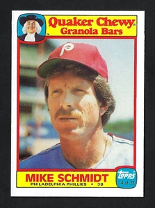 1986 Topps Quaker Granola Bars #14 Mike Schmidt – Philadelphia Phillies A2536 - Picture 1 of 2