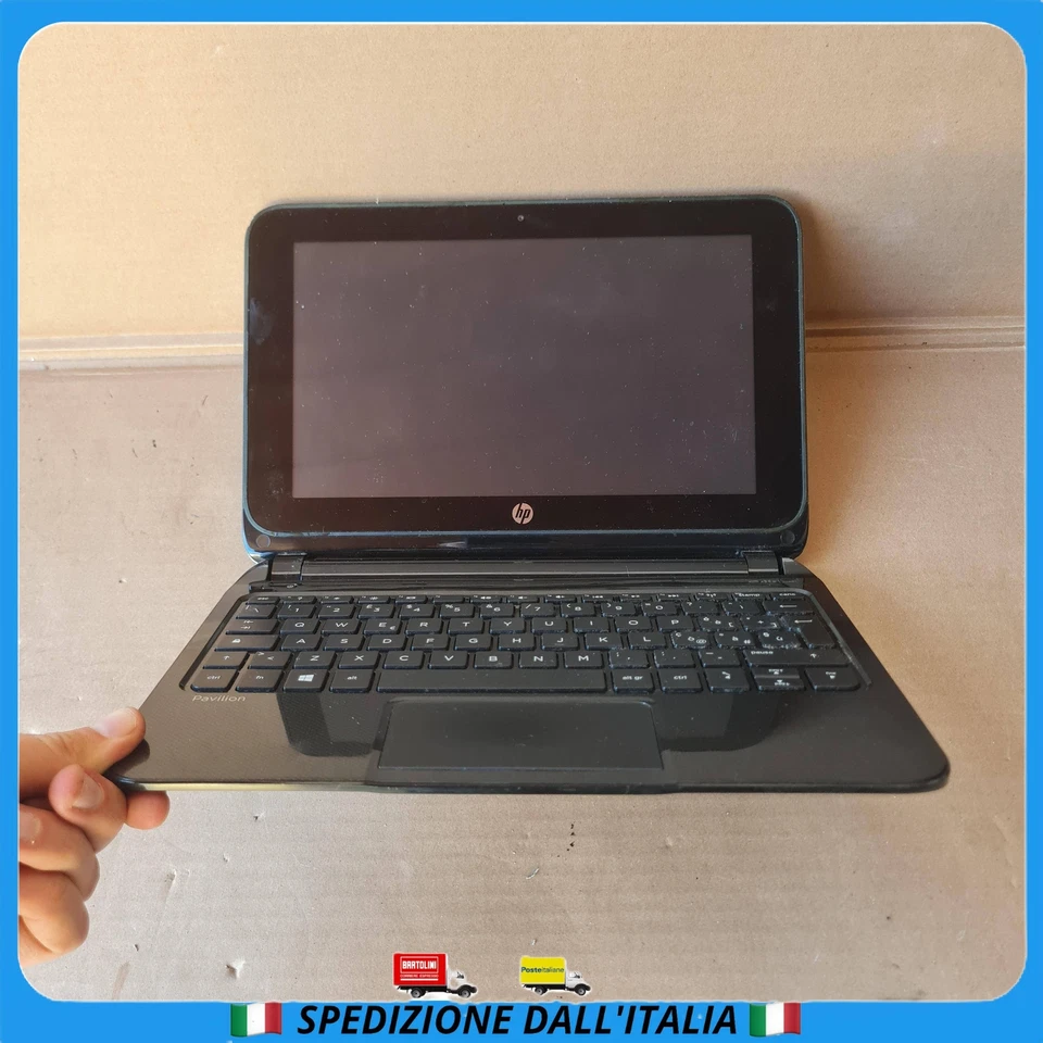 COMPUTER PORTATILE PC NOTEBOOK HP USATO TOUCH SCREEN 10.1 " POLLICI FUNZIONANTE - Immagine 1 di 4