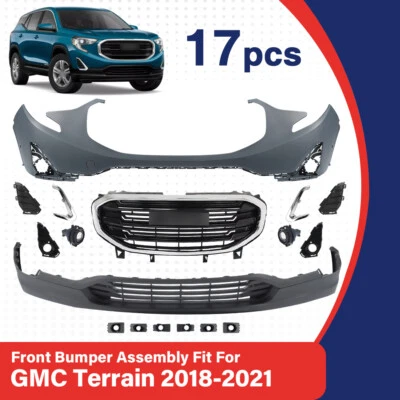 Bumper Cover Grille Assembly Kit With Fog Light For 2018-2021 GMC Terrain Foto 1 de 4