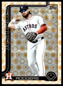 2025 Topps Series 2 Brendan Rodgers #440 Sun Holiday Foil Astros - Bild 1 von 2