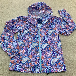Simply Southern Womens Colorful Paisley Windbreaker Jacket M Boho Spring Outdoor - Picture 1 of 13