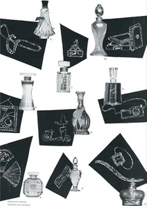 50's Andy Warhol Illustrated 3-Page Perfume Editorial Warhol - Guy Mognaz 1957 - Picture 1 of 4