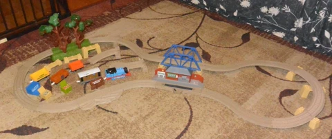 Thomas Toby & Whistling Woods Train Track Set Motorized elsbridge lot Cover
