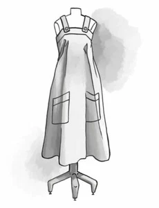 Folkwear Basics Pinafore Dress Sewing Pattern (Pattern Only) folkbasicspinafore - Picture 1 of 3