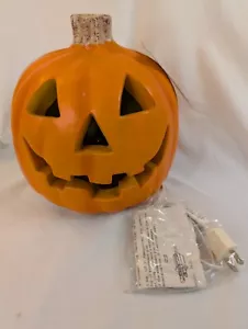 Vintage Halloween Light Up Pumpkin Jack O' Lantern Foam Mold - Picture 1 of 5