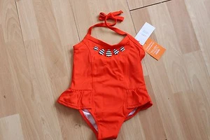 NWT GIRLS GYMBOREE SZ 5 SWIMSUIT ORANGE SWIM SHOP - Picture 1 of 4