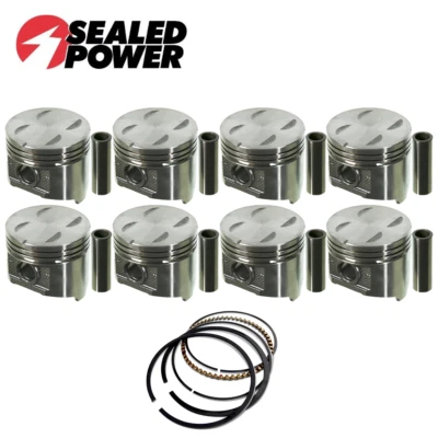 Juego de pistones y anillos de tapa plana 040" para Chrysler Dodge Plymouth 1967-1984 318 LA V8 Foto 1 de 2