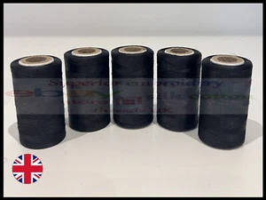 5 x Black 100% Silk Thread Spools Best Quality Basic Demanding Threads Free P&P - Picture 1 of 10