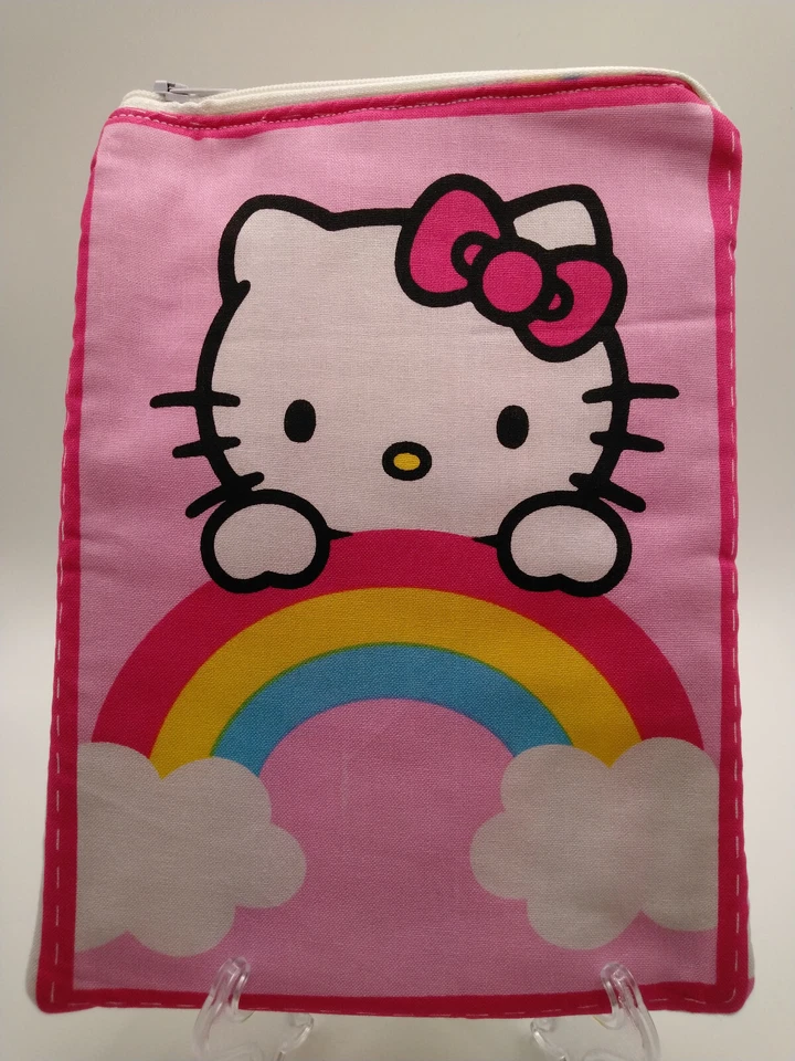 Handmade small zipper bag made with Hello Kitty Licensed fabric - Image 1 of 1