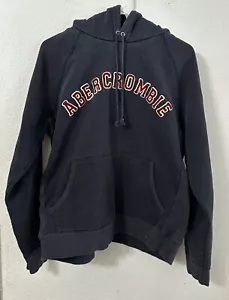 Vintage Abercrombie & Fitch Men’s Faded Heavyweight Hoodie Blue Size Medium - Picture 1 of 15