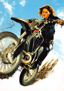 MODERN MOTORCYCLE POSTCARD CHARLES ANGELS LARGE SIZE UNUSED VERY GOOD MINT - Picture 1 of 2