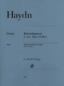 Haydn Concerto Piano & String Quartet G Major Henle Urtext Sheet Music Book - Picture 1 of 1