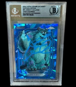 JOHN GOODMAN SIGNED 2024 MONSTERS INC TOPPS CHROME BLUE SAPPHIRE BECKETT (1 - Picture 1 of 1