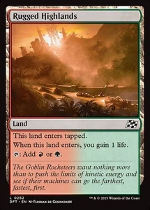 Rugged Highlands - Aetherdrift - Mtg - Magic The Gathering Cards - Picture 1 of 1