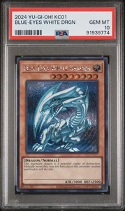 Maletín Kaiba Blue-Eyes White Dragon PSA 10 - 2024 KC01 - Secreto Raro - Yugioh - Imagen 1 de 2