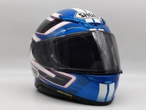 Casco Completo SHOEI Z-7 VALKYRIE Azul/Blanco Talla M Usado - Imagen 1 de 10