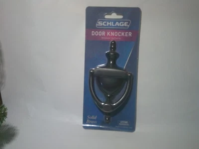 Golpeador de puerta Schlage latón macizo bronce envejecido instrucciones/hardware incluido Foto 1 de 4