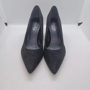 Charles by Charles David Arya Womens Black Pointed Toe Block Heel Shoes 7.5M - Picture 1 of 10