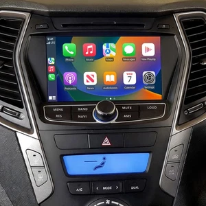 8"CARPLAY CAR RADIO GPS STEREO NAVI FM FOR HYUNDAI SANTA FE SPORT IX45 2013-2018 - Picture 1 of 21