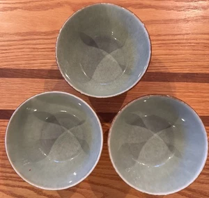 Laurie Gates California glasiertes Steinzeug Nova Suppen-/Müslischalen 3 Stück grün - Bild 1 von 15