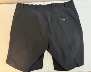 Pantalones Cortos Nike Para Hombres 38 Negros Frente Plano Chino Ajuste Estándar Dri Fit Golf Ligeros - Imagen 1 de 8