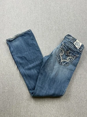 Женские джинсы из денима с заниженной талией Big Star Casey K 27L (29x33) с вышивкой - Изображение 1 из 4