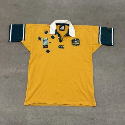 Canterbury Australia Wallabies Rugby Equipo Polo Hombre’s L 2003 Copa Mundial De Colección Foto 1 de 4