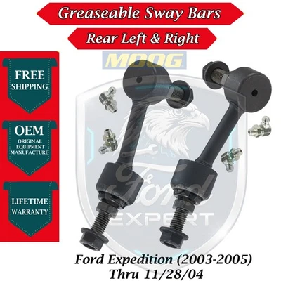 Barras estabilizadoras traseras engrasables MOOG OEM para Ford Expedition 2003-2005 garantía de 9 años Foto 1 de 4