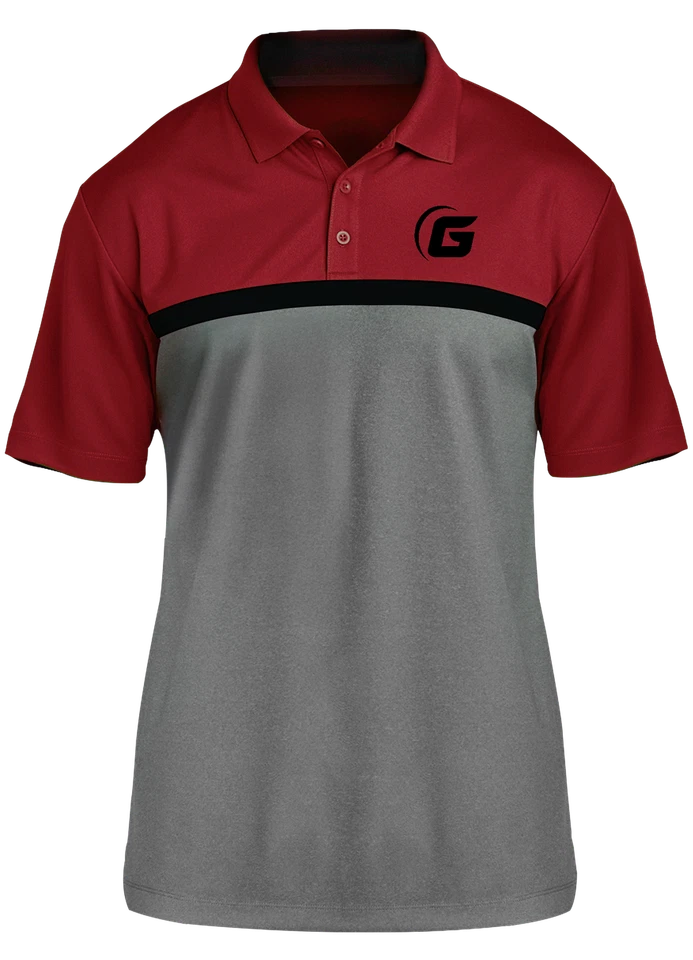 Polo de competidor 900 Global Black Logo rojo/negro/gris Foto 1 de 1