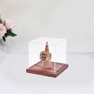 Championship Rings Display Case Acrylic Jewelry Holder Multifunctional Portable - Picture 1 of 7