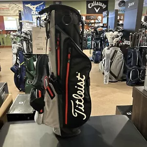 (New) Titleist Players 4 Stadry Stand Bag Black/Gray/Red - Picture 1 of 9