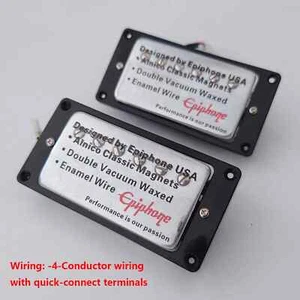 For Gibson Guitar Humbucker Pickups Set 4C with quick-connect terminals - Picture 1 of 9