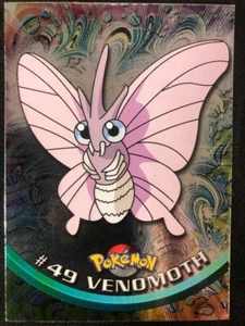 Topps Pokemon 49 Venomoth Foil Blue Logo TV Animation Edition Holo Rare - Picture 1 of 2