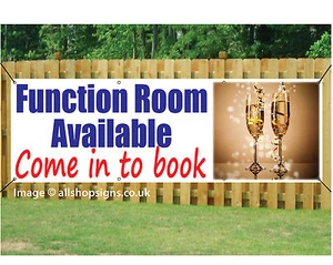 Function Room Available SIGN Banner OUTDOOR SIGN PVC with Eyelets 002 - Picture 1 of 1