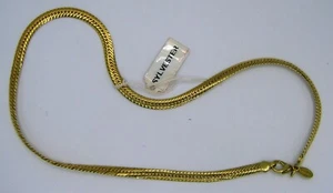 PARK LANE SCHMUCK - "SYLVESTER" FISCHGRÄT GOLDFARBENE HALSKETTE 18" KETTE - NEU - Bild 1 von 1