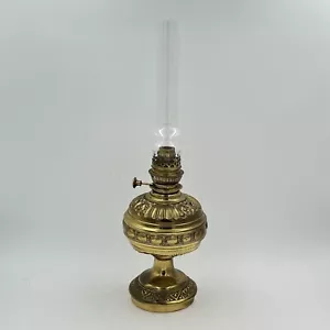 ODIN Oil Lamp Brass Burner - Raiser Lamp With Wick 55cm Tall - Picture 1 of 11