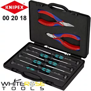 Juego de destornilladores de precisión Knipex Electronics alicates Wera en estuche 8 piezas 00 20 18 - Imagen 1 de 1