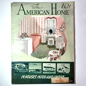 The American Home magazine April 1940 house plans decorating recipes - Picture 1 of 12