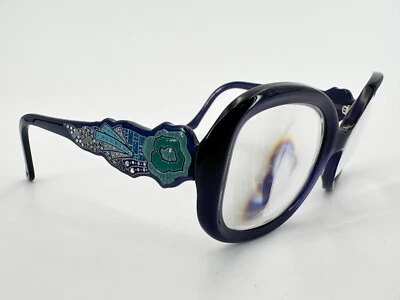 Marco de gafas vintage Judith Leiber JL1674 05 púrpura 57[]21-140 joyas J770 Foto 1 de 4