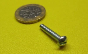 Round Head Zinc Steel Slotted Machine Screw 6-32 x 3/4" Length 300 Pcs - Picture 1 of 7