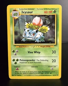 Pokémon TCG - IVYSAUR - 30/102 - Unlimited - Base Set (1999) - WOTC - LP/NM - Bild 1 von 2